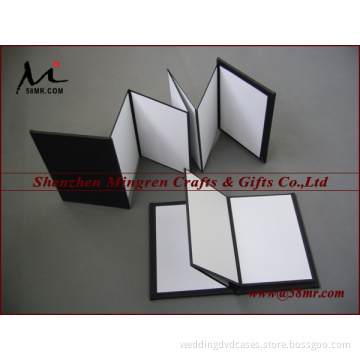 Fabric Cloth Linen folding out photo Album holder stand clips